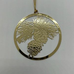 Vintage Brass Pinecone Ornament